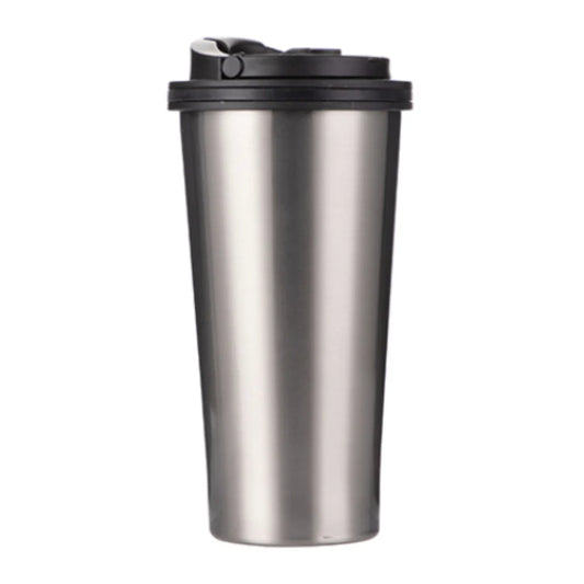 STAINLESS STEEL - 16oz Tumbler with HANDLED Lid (Personalised)