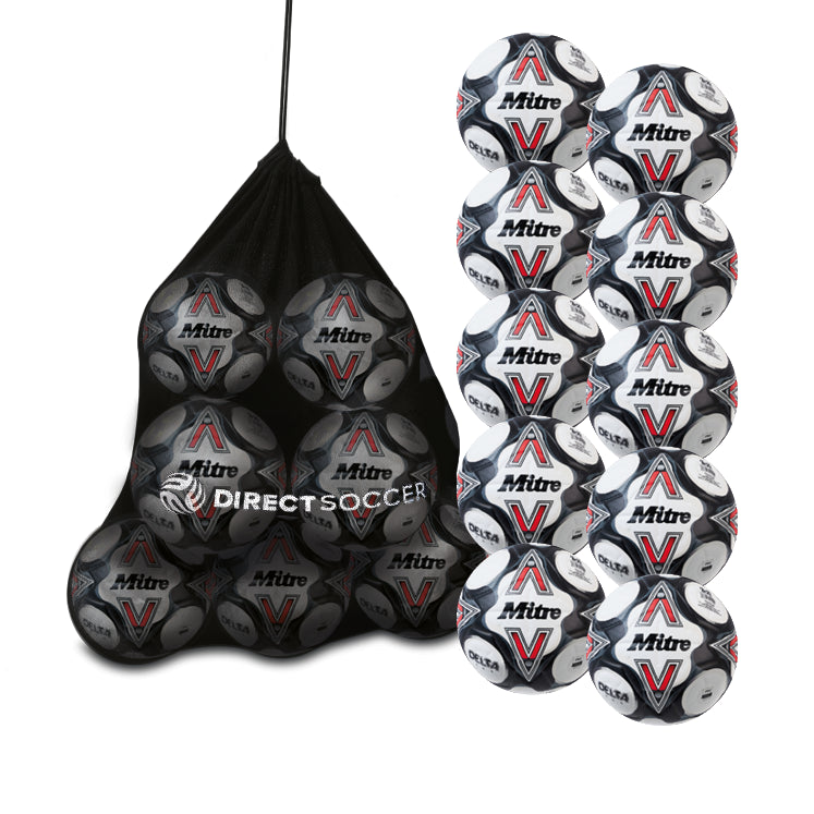 10x Mitre Delta Evo 24 Football with Free Bag