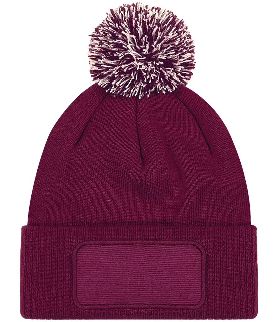 Adults Patch Beanie Hat ( Printed )
