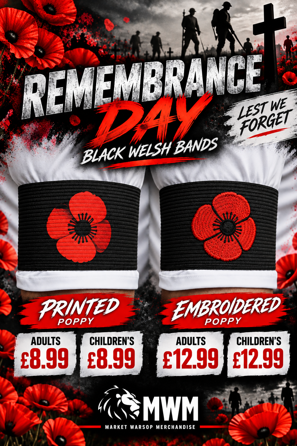Remembrance Day armbands.