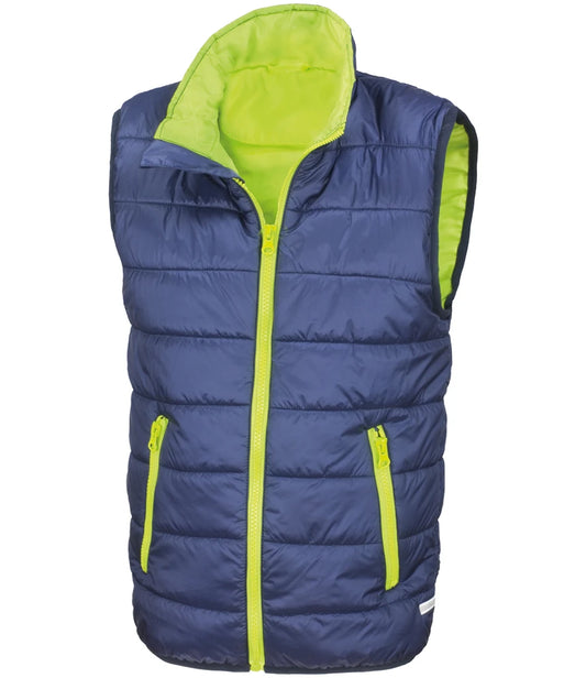 Kids Result Core Padded Bodywarmer ( EMBROIDERED )