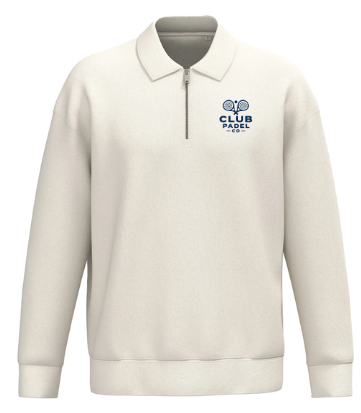 Club Padel Co Unisex 1/4 Zip Sweatshirt with Polo Collar