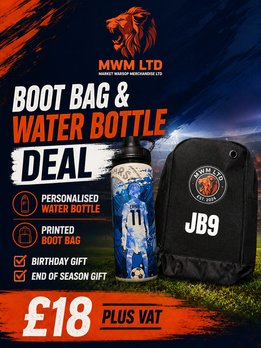 Boot bag & Water Bottle deal