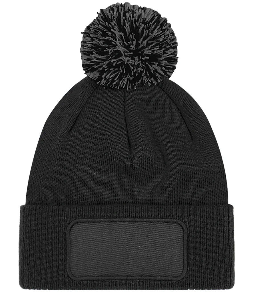 Adults Patch Beanie Hat ( Printed )