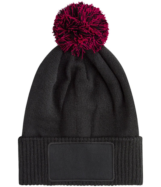 Children's Snowstar Patch Beanie Hat (Printed )