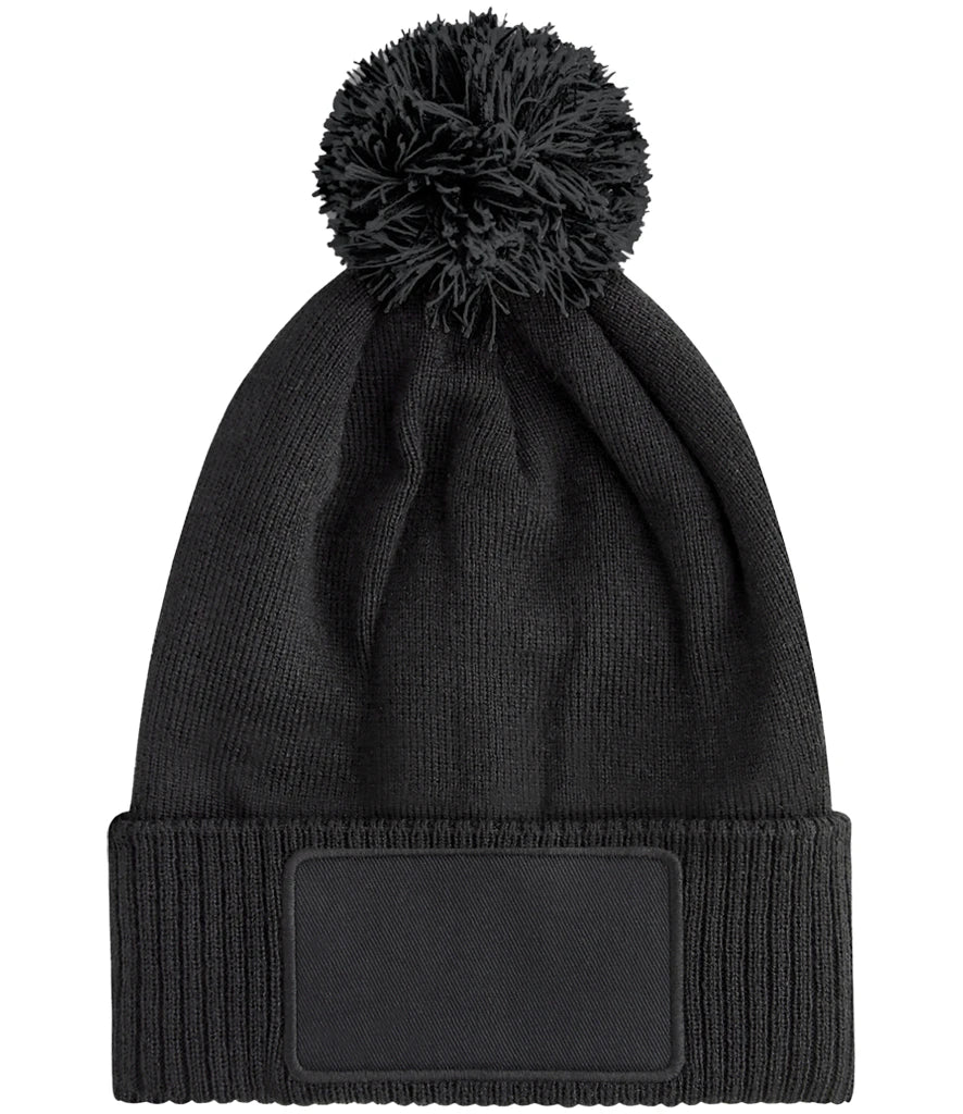 Children's Snowstar Patch Beanie Hat (Printed )