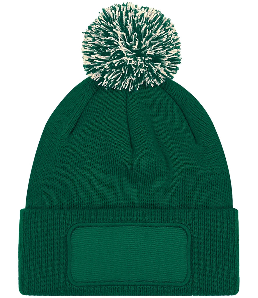 Adults Patch Beanie Hat ( Printed )