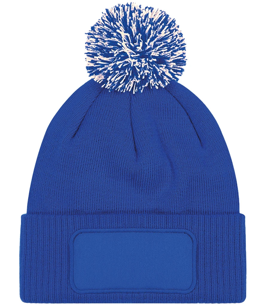 Adults Patch Beanie Hat ( Printed )