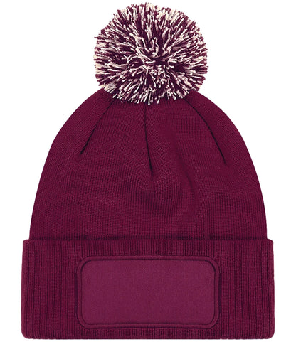Adults Patch Beanie Hat ( Printed )