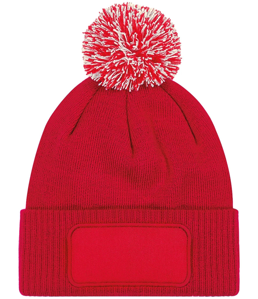 Adults Patch Beanie Hat ( Printed )
