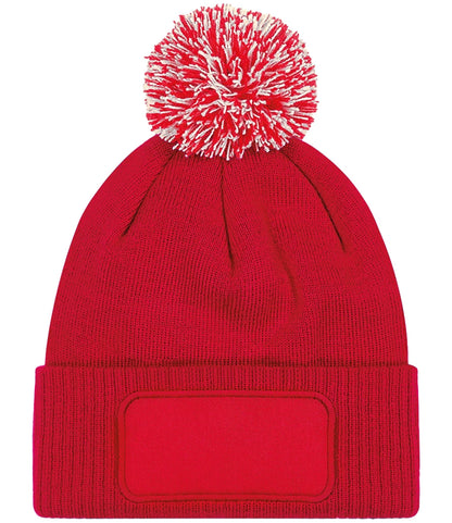 Adults Patch Beanie Hat ( Printed )