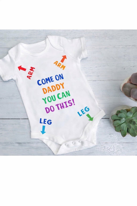 Short Sleeve Baby Bodysuit (Personalised)