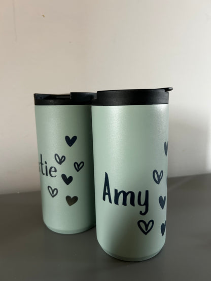 Thermal Double wall slim Travel Mug ( Personalised )