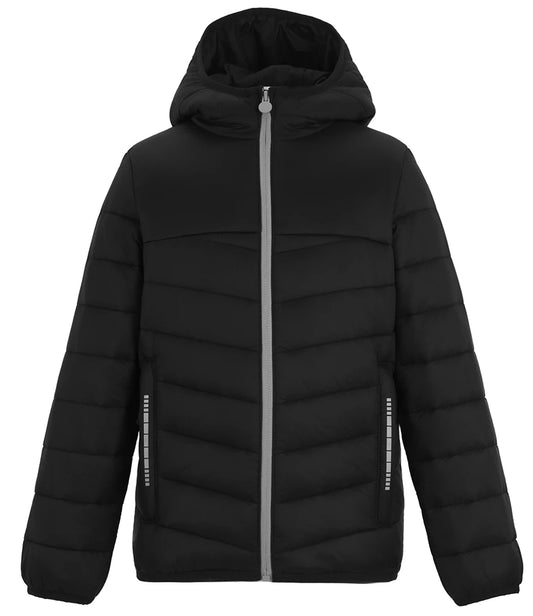 Childrens Regatta Kids Loftlite Hooded Baffle Jacket