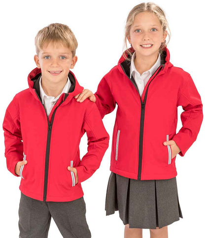 Kids TX Performance Hooded Soft Shell Jacket (Personalised)