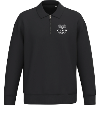 Club Padel Co Unisex 1/4 Zip Sweatshirt with Polo Collar